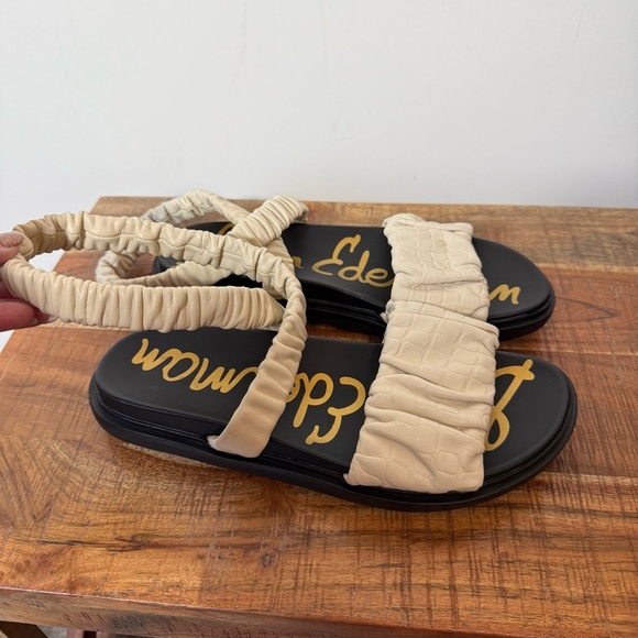 Sam Edelman Cream Velma Sandals, Women’s 9.5 - Picture 2 of 6